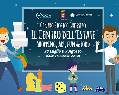 realizzazione locandina centro storico grosseto